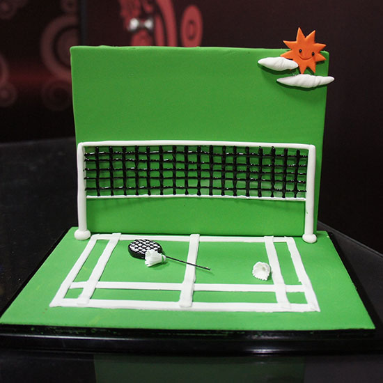 羽毛球雙人場景